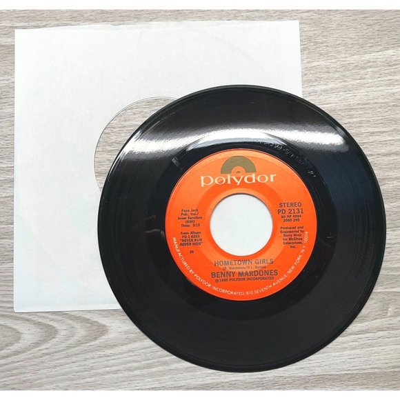 Benny Mardones Hometown Girls / Crazy Boy 45 Disco Record 1980 VG+ - Picture 3 of 4